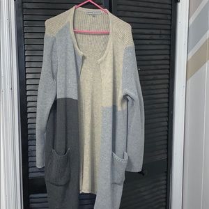 Long sweater 2x, color block